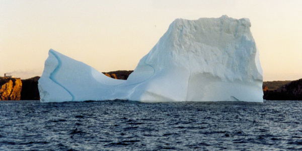 IJsberg bij Twillingate, juni 2000. Copyright (c) 2000, Edwin Neeleman