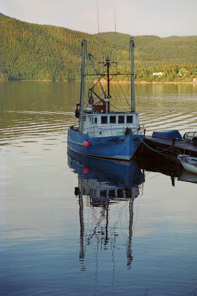 Fishing boat, Jackson's Arm, August 2006. Copyright © 2006, Edwin Neeleman