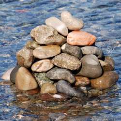 Cairn in Flood. Copyright © 2008 Edwin Neeleman