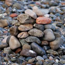 Cairn in Flood. Copyright © 2008 Edwin Neeleman